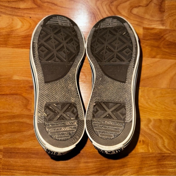 Converse All Star Double Tongue Low Top Sneakers 530236F Black Purple Women's 7 - Picture 9 of 10